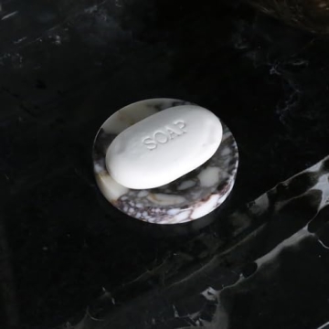 Luxurious Marble Soap Dish Tray for Bathroom and Kitchen