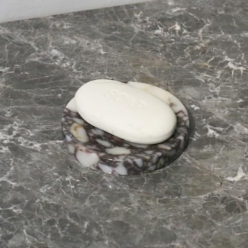 Luxurious Marble Soap Dish Tray for Bathroom and Kitchen