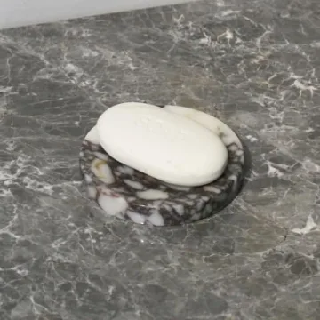 Luxurious Marble Soap Dish Tray for Bathroom and Kitchen