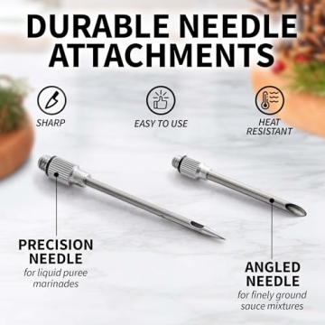 Zulay Kitchen Stainless Steel Turkey Baster - Large Size