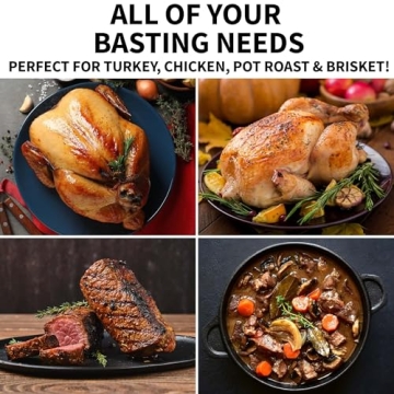 Zulay Kitchen Stainless Steel Turkey Baster - Large Size