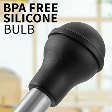 Zulay Kitchen Stainless Steel Turkey Baster - Large Size