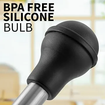 Zulay Kitchen Stainless Steel Turkey Baster - Large Size