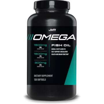 Experience Omega JYM Fish Oil 2800mg - High Potency Omega 3, EPA, DHA, DPA