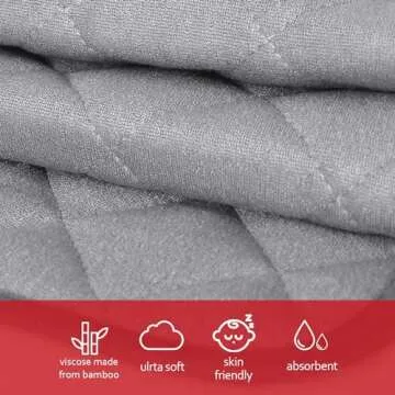 Absorbent Non-Slip Diaper Changing Pad Liners - 3 Pack