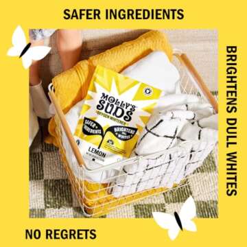 Molly's Suds Oxygen Whitener | Powerful Bleach Alternative, Chlorine Free & Color Safe | Brightens Whites and Removes Stains (Eucalyptus Scent - 79 oz)