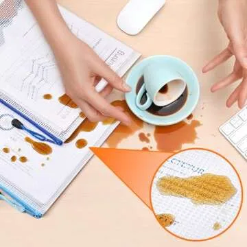 JARLINK 30 Pack 10 Colors Zipper Mesh Document Pouch, A4 Letter Size Mesh Bags for Board Games & Puzzles, Waterproof Document Zipper Pouches for Office School Supplies, Toys, Cosmetics Travel Storage