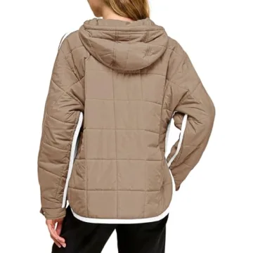 Tankaneo Women's Oversized Puffer Jacket - Winter Hooded Coat