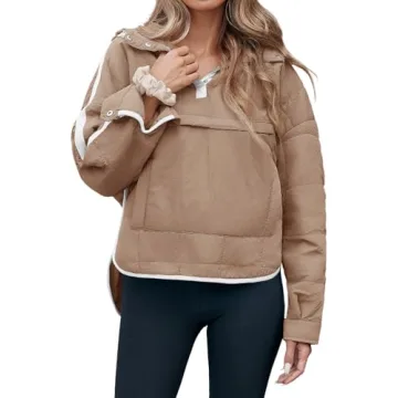 Tankaneo Women's Oversized Puffer Jacket - Winter Hooded Coat