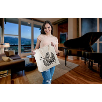 Large Reusable Tote Bag for Knitting Lovers - Durable & Stylish