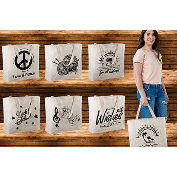 Large Reusable Tote Bag for Knitting Lovers - Durable & Stylish