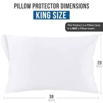 Utopia Bedding Waterproof Pillow Protectors 2 Pack King Size