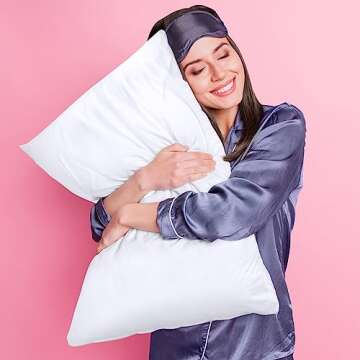Utopia Bedding Waterproof Pillow Protectors Zippered (2 Pack, White) King Size, Zippered Pillowcases, Bed Bug Proof Pillow Encasement Covers 20 x 38 Inches
