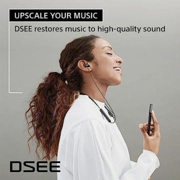 Wireless Sony WI-C100 Headphones with Mic - Black