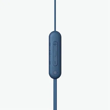 Wireless Sony WI-C100 Headphones with Mic - Black