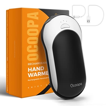 OCOOPA Quick Charge Hand Warmers Rechargeable, 10000 mAh Electric Hand Warmer Power Bank PD, 15hrs L...