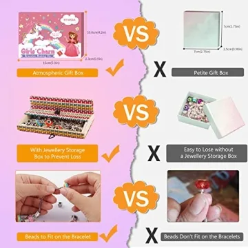 Girls Charm Bracelet Making Kit for Ages 6-12 - DIY Jewelry