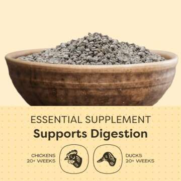 Scratch and Peck Layer Grit Supplement for Chickens and Ducks - Essential Supplement for Gizzard and Digestive Health - Sustainably Sourced - 7 lbs Bag