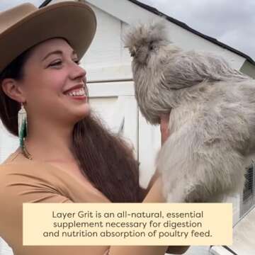 Scratch and Peck Layer Grit Supplement for Chickens and Ducks - Essential Supplement for Gizzard and Digestive Health - Sustainably Sourced - 7 lbs Bag