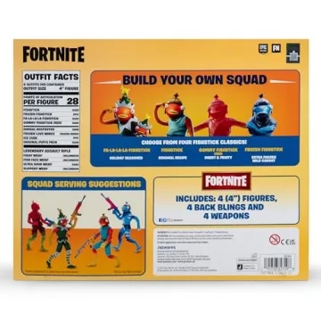 Fortnite Frozen Fishstick Four Pack - 4 Fun Figures