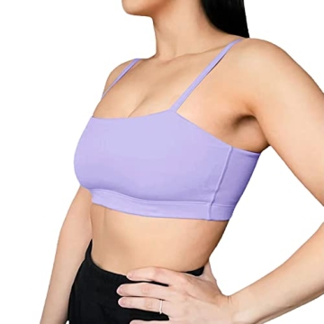 Aoxjox Women's Bandeau Sports Bra for Fitness and Yoga