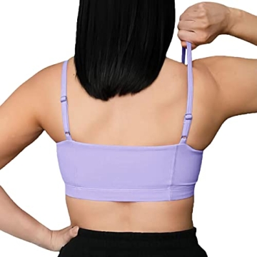 Aoxjox Women's Bandeau Sports Bra for Fitness and Yoga