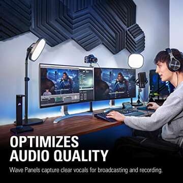 Elgato Wave Panels Starter Set - 6 Acoustic Treatment Panels