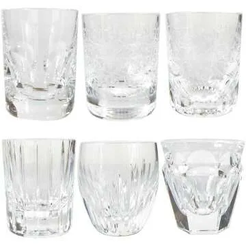 Baccarat Crystal Les Minis Set of 6 Iconic Glasses