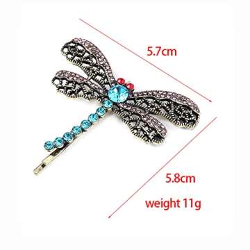 Coraline Key Necklace & Dragonfly Hairpin Set - Unique Gift