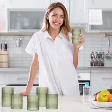 Foaincore 12 Count Hobnail Drinking Glasses Set Vintage Glassware Old Fashioned Beverage Glasses Bubble Cocktail 14 oz, Rocks Glass Cup 11 oz Water Elegant (Green)