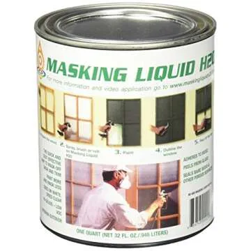 ASSOCIATED PAINT Available 157026 80-400-4 H20 Masking Liquid, 1 quart, Clear, 32 Fl Oz (Pack of 1) ...
