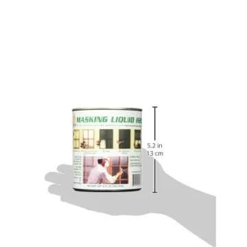 ASSOCIATED PAINT Available 157026 80-400-4 H20 Masking Liquid, 1 quart, Clear, 32 Fl Oz (Pack of 1) & Wooster Brush Q3208-2 Softip Angle Sash Paintbrush, 2-Inch