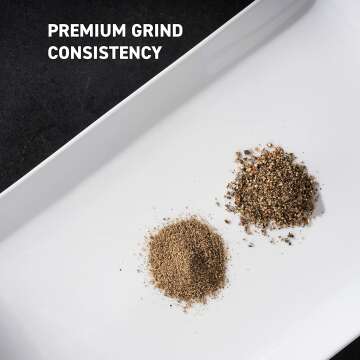 HexClad Professional Pepper Grinder Set - Adjustable Coarseness