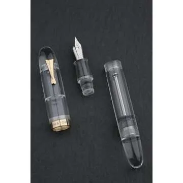 erofa Majohn C4 Eyedropper Fountain Pen Extra Fine Nib, Transparent Acrylic Big Size Writing Pens for Office Business with Box