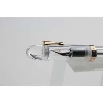 erofa Majohn C4 Eyedropper Fountain Pen Extra Fine Nib, Transparent Acrylic Big Size Writing Pens for Office Business with Box