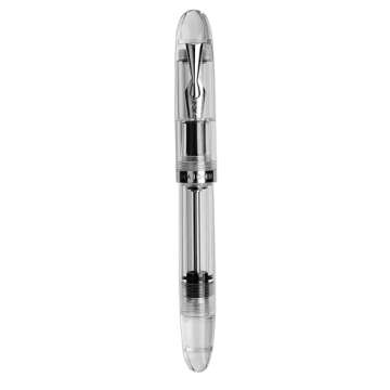 erofa Majohn C4 Eyedropper Fountain Pen Extra Fine Nib, Transparent Acrylic Big Size Writing Pens for Office Business with Box