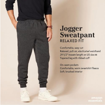 Fleece Jogger Pant for Men - Cozy Black Design