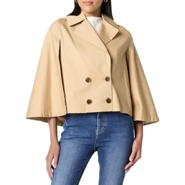 The Drop Women’s Hayes Cropped Trench Jacket - Chic & Versatile Outerwear