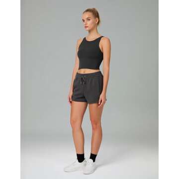 Colorfulkoala Dreamlux Womens Padded Sports Bra High Neck U-Back Yoga Running Workout Athletic Tank Top with Removable Cups(M, Black)