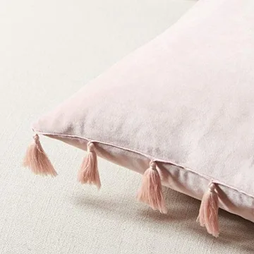 Fancy Homi Cute Decorative Pillow Covers with Tassels