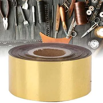 Hot Stamping Foil Paper with 1.2 x 400ft, Hot Foil Stamping Paper for Leather Bronzing Machine PU Heat Transfer Anodized Gilded Paper DIY Decoration for Cloth Package Box