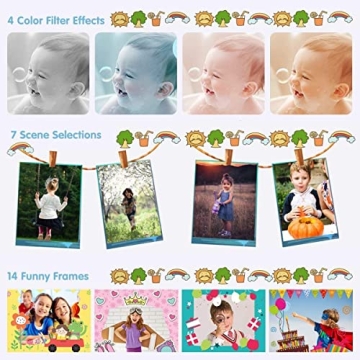 Xinbeiya Kids Digital Camera, Birthday Toy Gifts for Girls Boys Age 3-10, Children Cameras for Toddler with 1080P Video, Portable and Rechargeable Toy Camera for Girls or Boys (Pink)