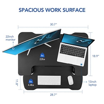 FLEXISPOT 31" Adjustable Standing Desk Converter