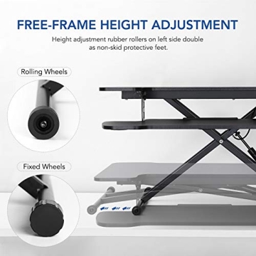 FLEXISPOT 31" Adjustable Standing Desk Converter