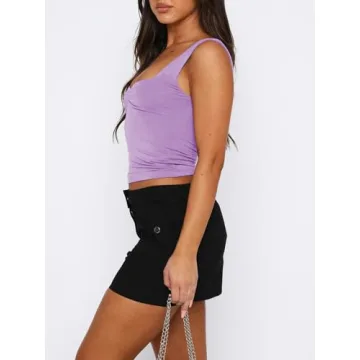 Stylish Backless Crop Top for Women – Soft and Flattering
