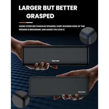 Raymate Bluetooth Speakers, HiFi Stereo Sound with DSP, 30W IPX7 Waterproof Speaker Wireless Bluetoo...