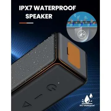 Raymate Bluetooth Speakers, HiFi Stereo Sound with DSP, 30W IPX7 Waterproof Speaker Wireless Bluetooth-V5.0, 1000mins Playtime, Portable Speaker for Home, Outdoor, Party