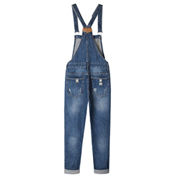 Stylish AvaCostume Adjustable Denim Overalls for Women