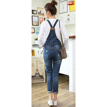 Stylish AvaCostume Adjustable Denim Overalls for Women