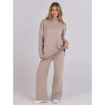 Stylish ANRABESS Women’s Sweater Sets for Fall Casual Wear